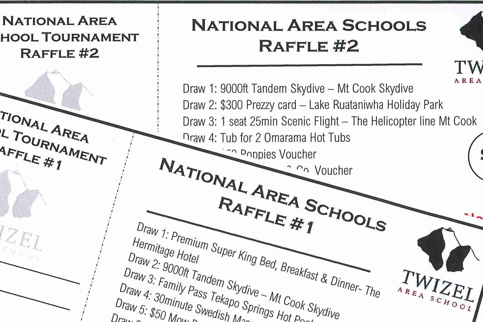 National Area Schools Tournament Raffle