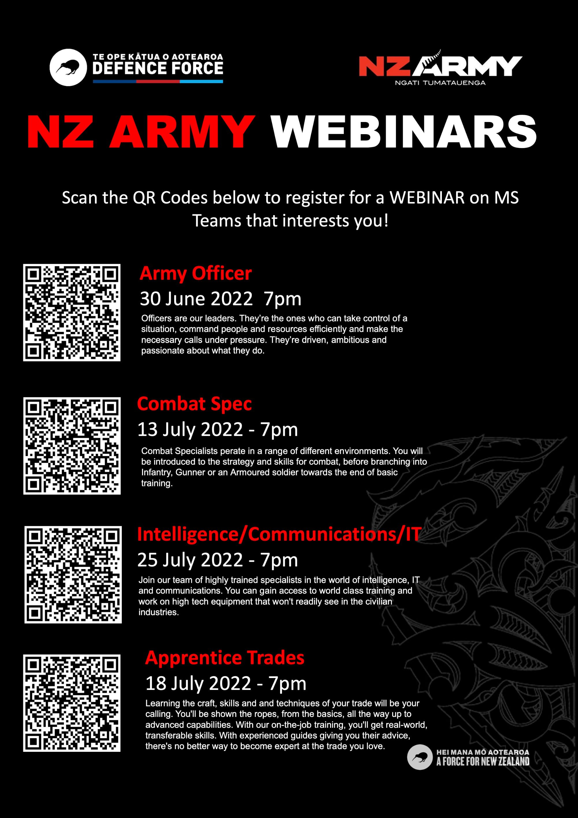 New Zealand Army Webinars1