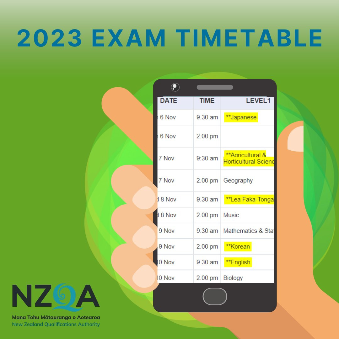 2023 Exam Timetable