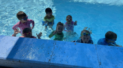 Students Loving Their Pool Time