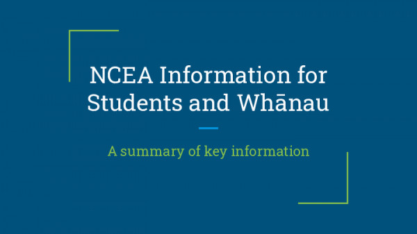 Parent Information Evening Slideshow